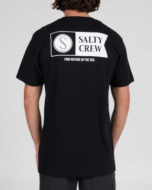 Alpha Black S/S Tee Salty Crew Alpha Classic Tee | 64IZJQVTL