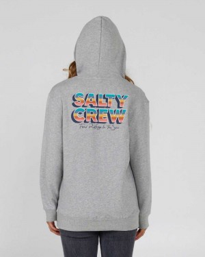 Athletic Heather Salty Crew Summertime Hoody | 06NZTKDYJ