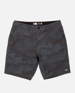 Black Camo Salty Crew Drifter 19" Hybrid Short | 97WXKCZTB