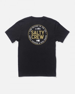 Black Salty Crew Legendary Premium Tee | 92CRIDTJN