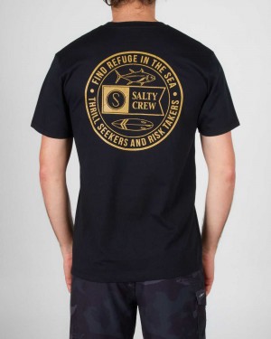 Black Salty Crew Legends Premium Tee | 28LEWATQB