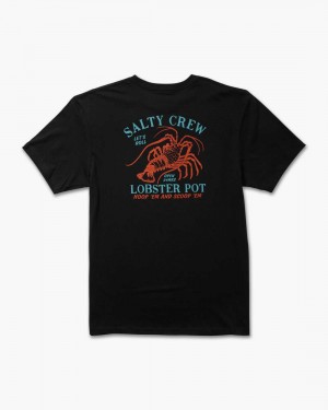 Black Salty Crew Lobster Pot Premium Tee | 90PNAHWVK