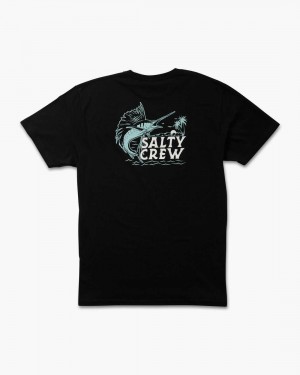 Black Salty Crew Sailfish Classic Tee | 04AQJSEXU