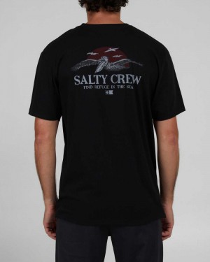 Black Salty Crew Soarin Premium Tee | 08ZYVERDS