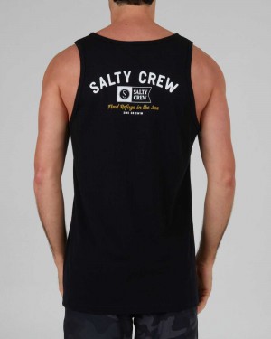 Black Salty Crew Surf Club Tank | 60MQOXINU