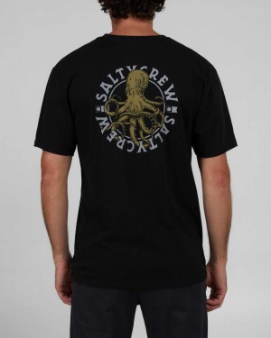 Black Salty Crew Tentacles Premium Tee | 86YJHXOBN