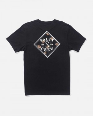 Black Salty Crew Tippet Fill Premium Tee | 84IVQJNTX