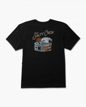 Black Salty Crew Tuna Can Premium Tee | 97FTGJMZA