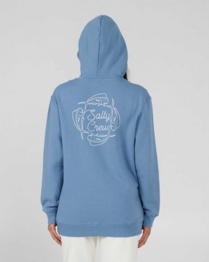 Bluestone Salty Crew Drawn In Circles Hoody | 15RIUTONG