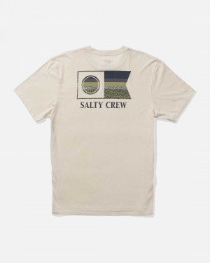 Bone Salty Crew Flagship Fill Premium Tee | 08SZFGBCJ