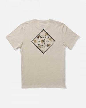 Bone Salty Crew Tippet Fill Premium Tee | 30IROQMGN