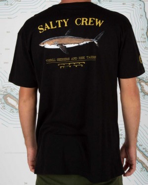 Bruce S/S Black Tee Salty Crew Bruce Premium Tee | 52RHIYVGA