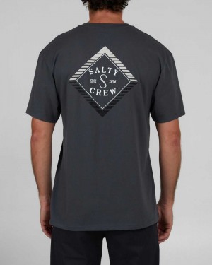 Charcoal Salty Crew Faded Premium Tee | 23QNTUBJP