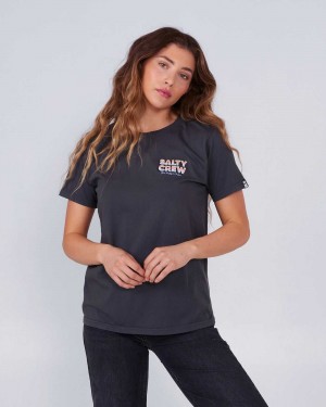 Charcoal Salty Crew Summertime Boyfriend Tee | 31GKEHRTC