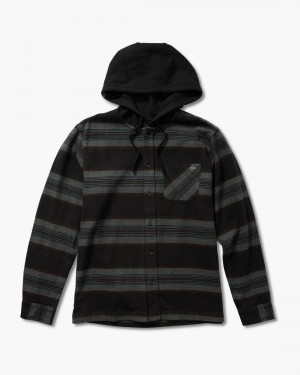 Coal Salty Crew Outback Hooded Flannel | 78WDBITLZ