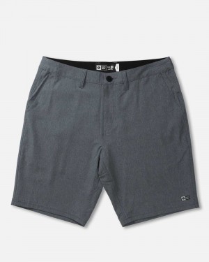 Dark Slate Salty Crew Drifter 19" Hybrid Short | 74BSORLYT