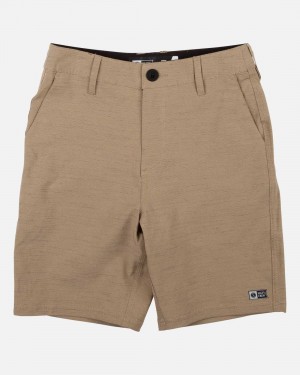 Drifter 2 Khaki Boys Hybrid Walkshorts Salty Crew Drifter 2 Hybrid Short | 83JQPWFYE