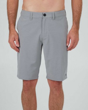 Grey Salty Crew Drifter 21" Hybrid Short | 21ESHGNRA