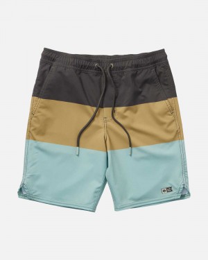 Mackerel Salty Crew Wayfinder Elastic Boardshort | 61MUATLHF