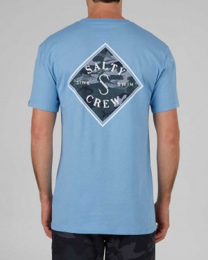 Marine Blue Salty Crew Tippet Camo Fill Premium Tee | 29PTYDSWF