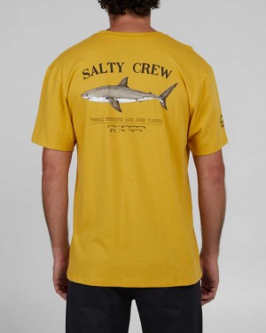 Mustard Salty Crew Bruce Premium Tee | 72SNPLWHM