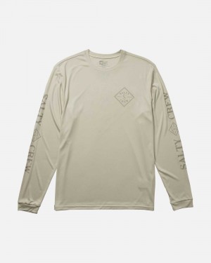 Natural Salty Crew Tippet L/S Sunshirt | 15SDMOYUE