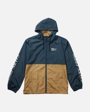 Navy/Straw Salty Crew Surface Windbreaker | 76FGASVDR