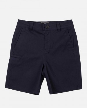 Navy Salty Crew Deckhand Chino Short | 18EAFBYZX