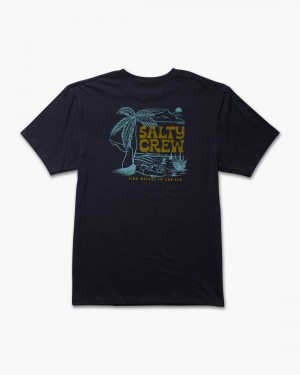 Navy Salty Crew Legs Premium Tee | 46VDJTFWI