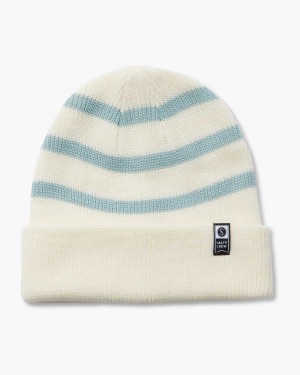 Off White/Cloud Blue Salty Crew Lighthouse Beanie | 93INXLPQJ