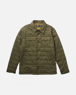 Olive Salty Crew Barrier Shacket | 10QLGKXAW