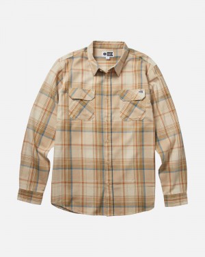 Sandstone Salty Crew Daybreak Flannel | 12QVPEWXY