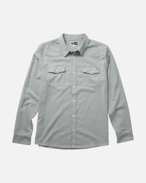 Slate Salty Crew Ranchero Flannel | 20KVIQGTS