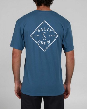 Slate Salty Crew Tippet Tee | 45IQMLWEZ