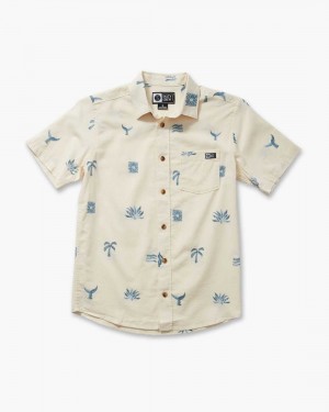 Stone Salty Crew Oasis S/S Woven | 51ULKDAQY