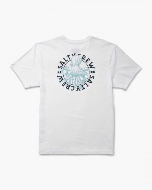 White Salty Crew Tentacles Premium Tee | 82SXWECHU