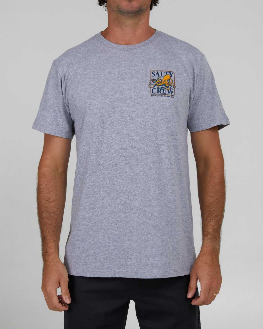 Athletic Heather Salty Crew Ink Slinger Classic Tee | 13UNWQKHG