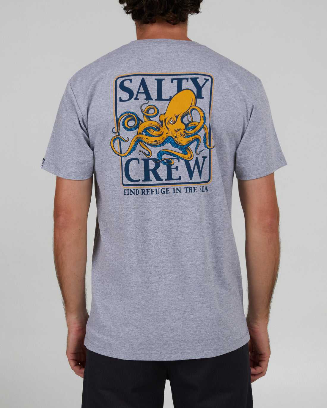 Athletic Heather Salty Crew Ink Slinger Classic Tee | 13UNWQKHG