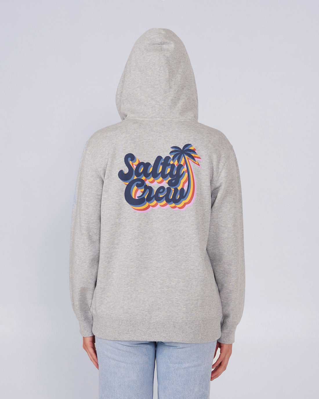 Athletic Heather Salty Crew Salty Seventies Zip Hoody | 41WNZVRQL