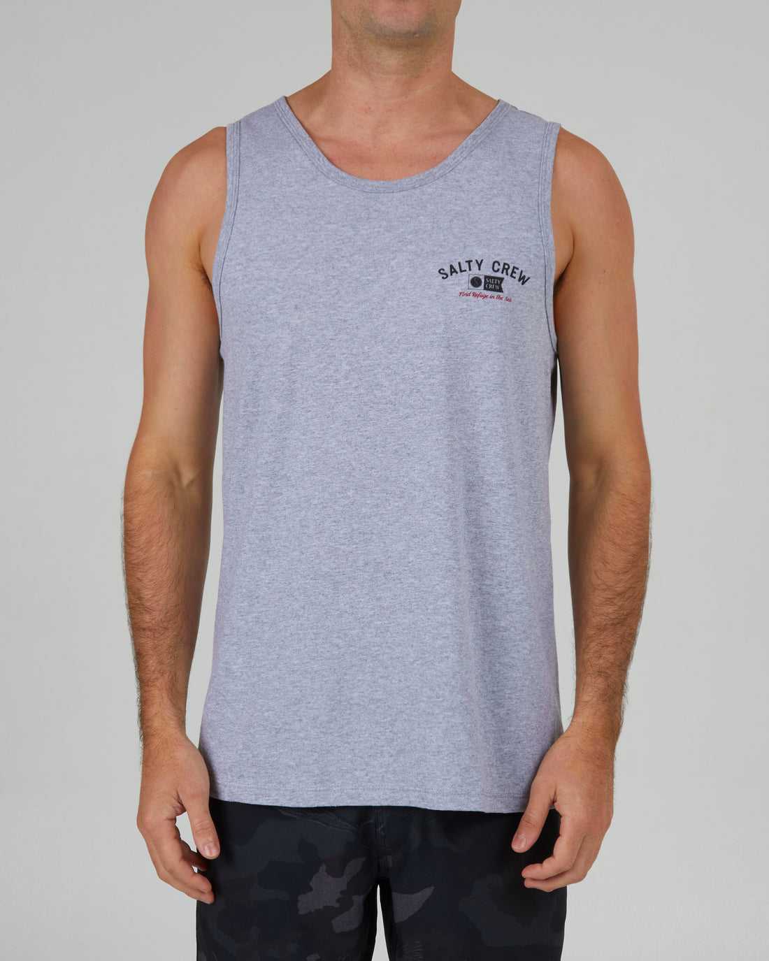 Athletic Heather Salty Crew Surf Club Tank | 69KBEIPHN