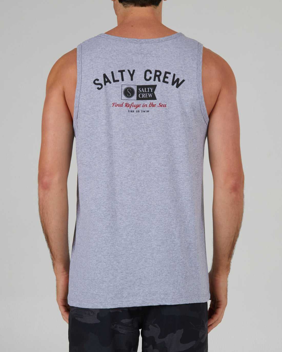 Athletic Heather Salty Crew Surf Club Tank | 69KBEIPHN