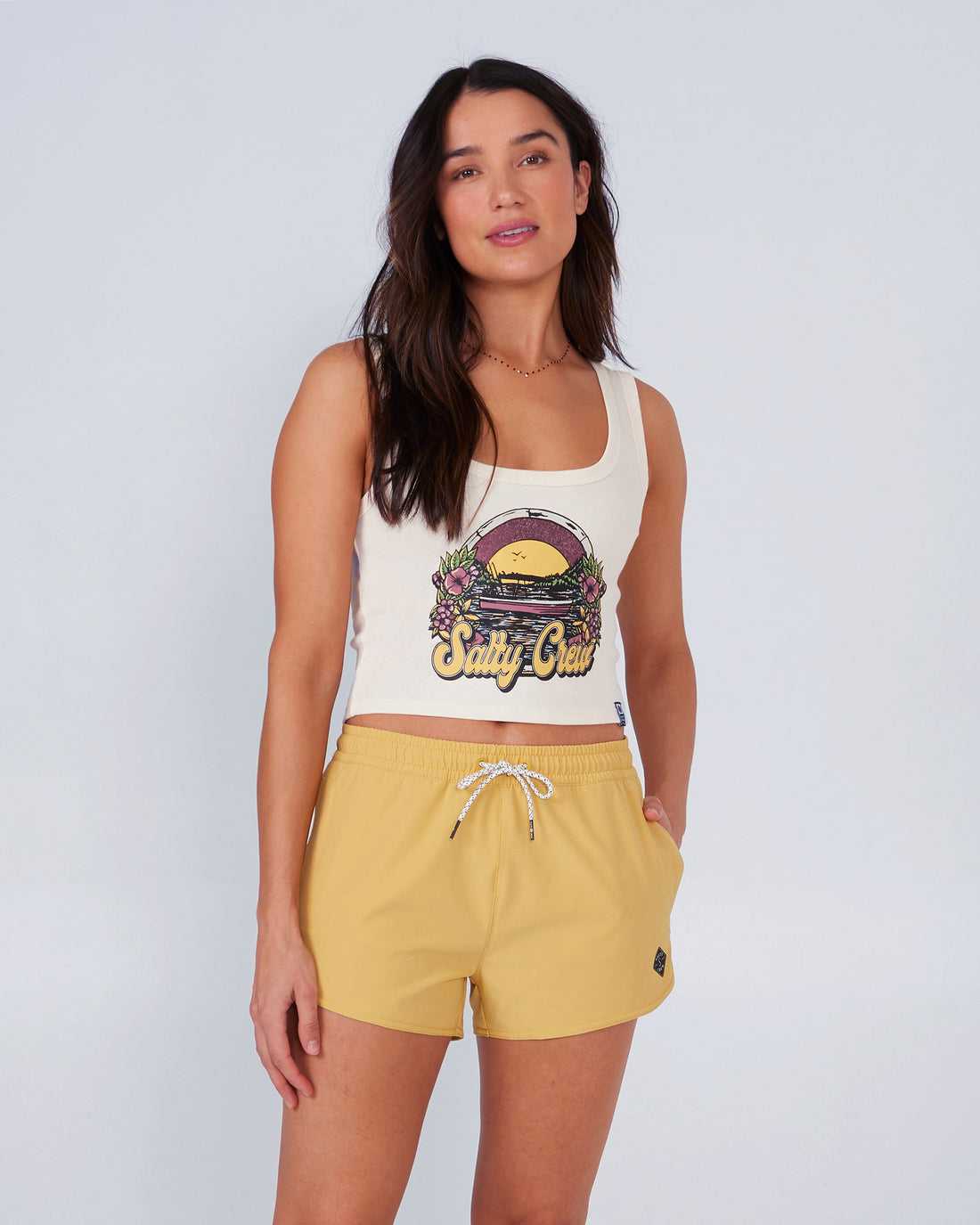 Baked Yellow Salty Crew Beacons Short | 80SIBMLVH