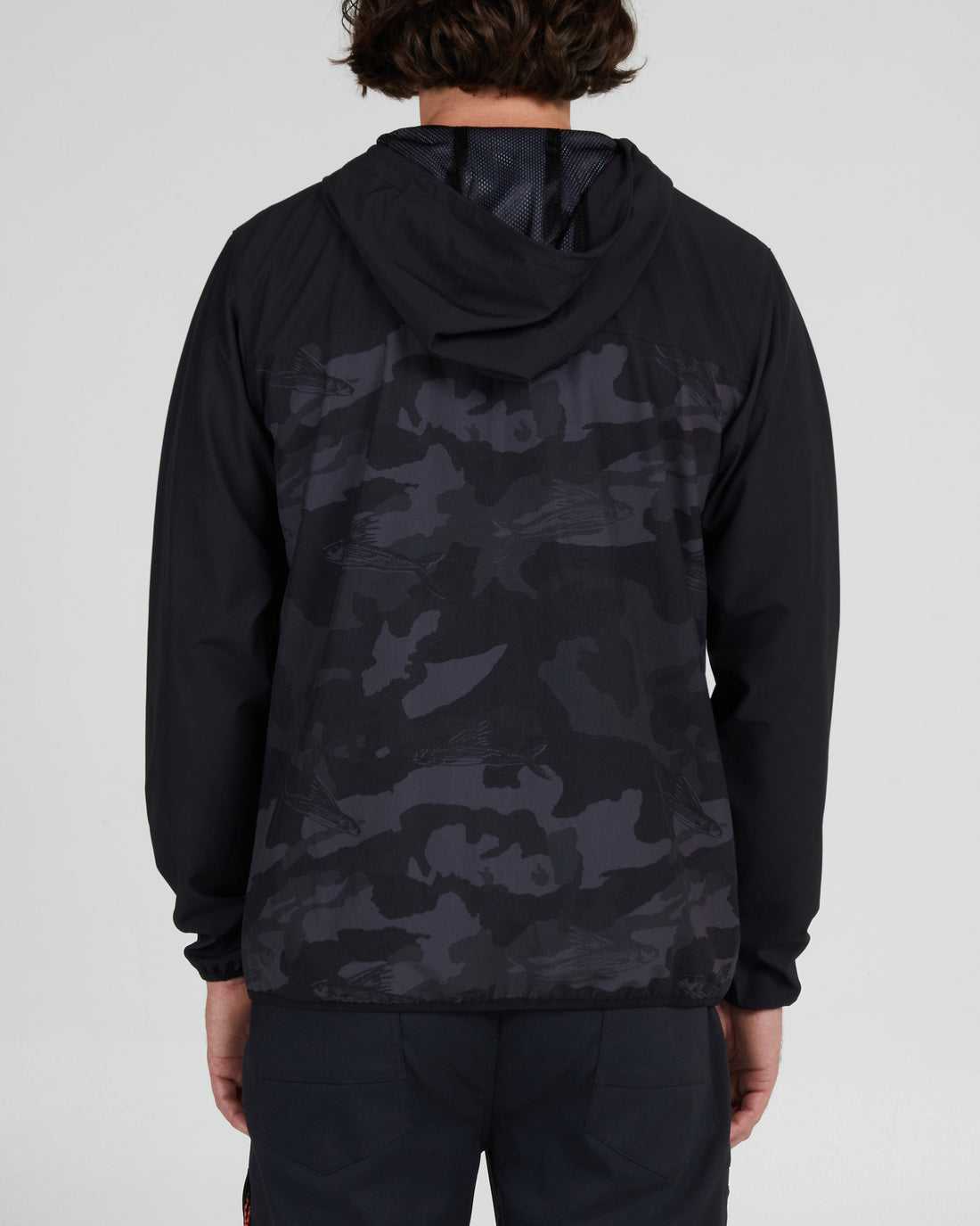 Black Camo Salty Crew Stowaway Jacket | 56JUZWSEF