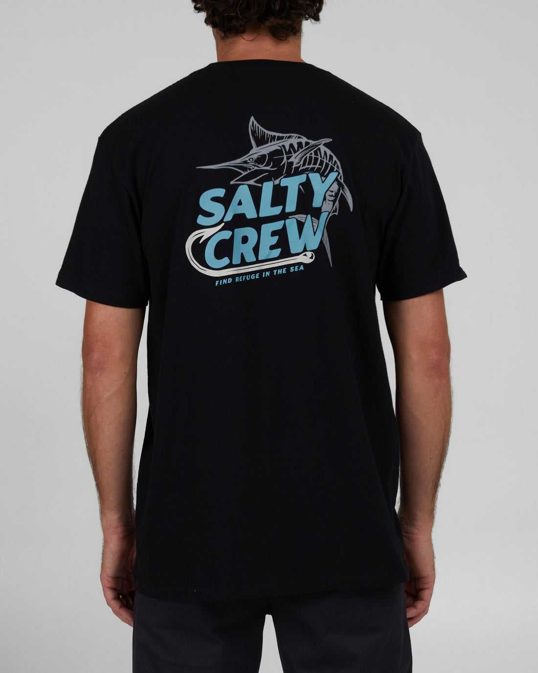 Black Salty Crew Hook Up Classic Tee | 94PALCMGD