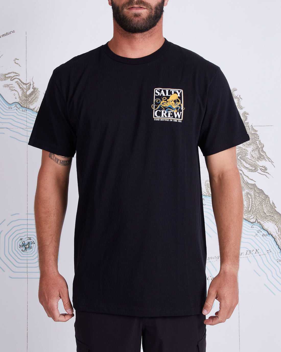 Black Salty Crew Ink Slinger Classic Tee | 78RCSVTYG