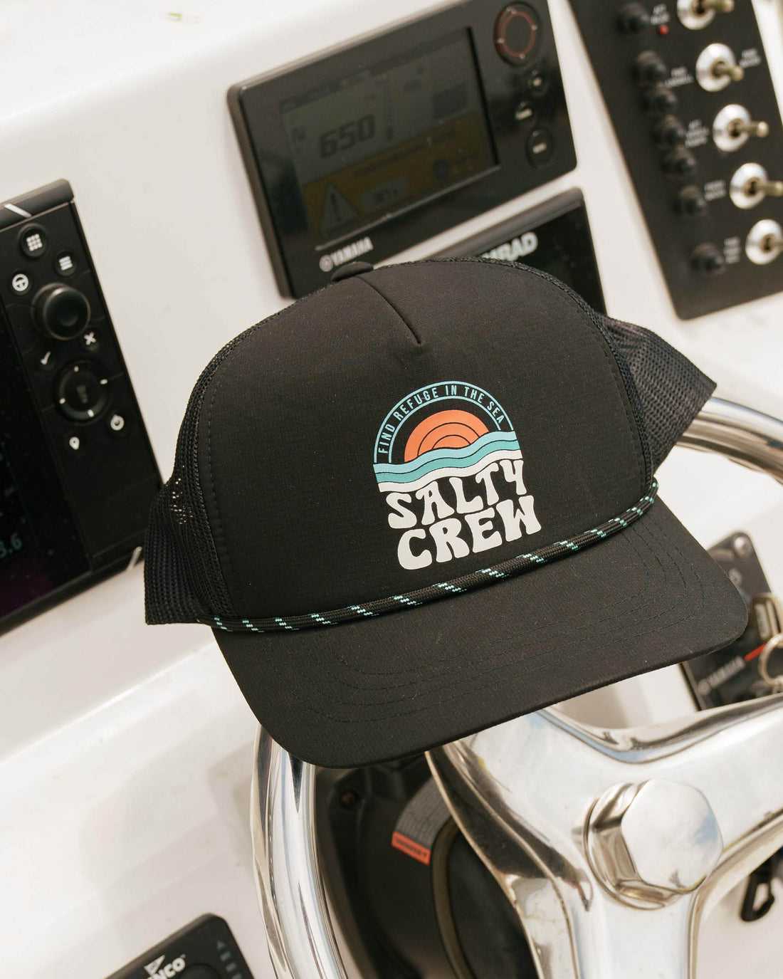 Black Salty Crew Sundown Trucker | 21KUYTQGN