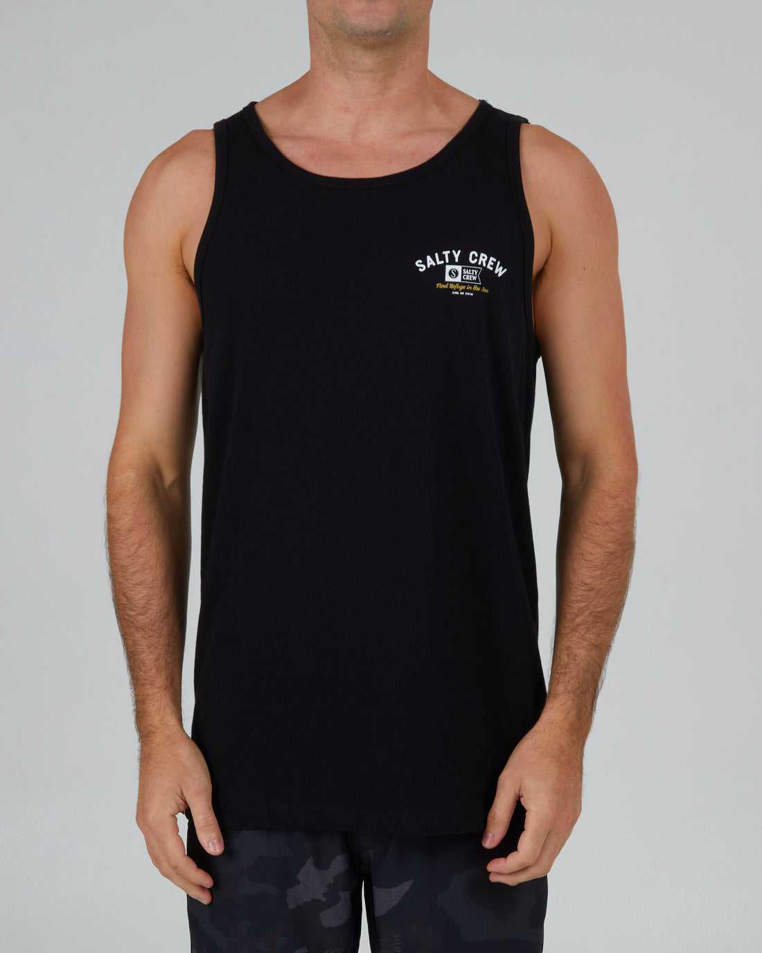 Black Salty Crew Surf Club Tank | 60MQOXINU