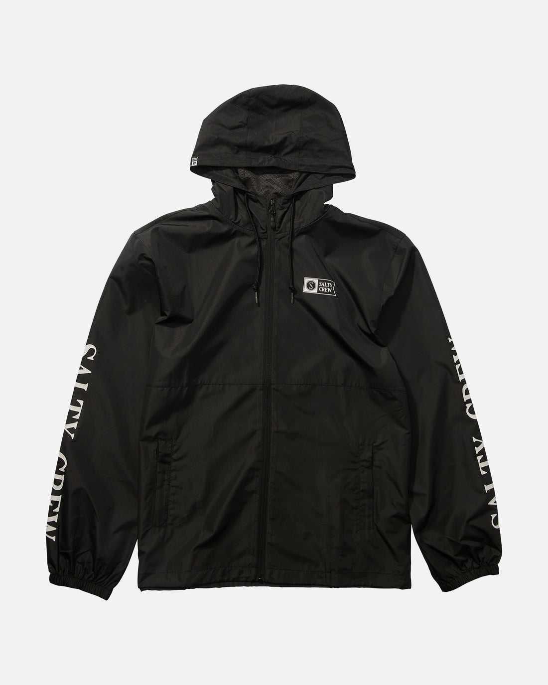 Black Salty Crew Surface Windbreaker | 57TLCDSJG