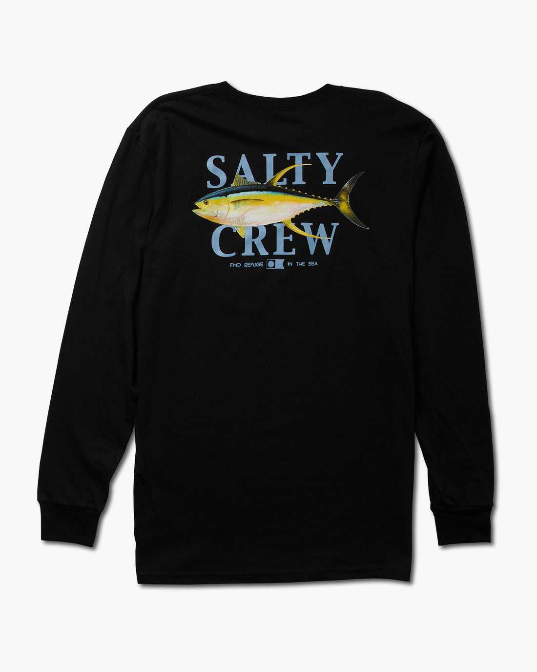 Black Salty Crew Yellowfin L/S Tee | 40VDQLUMO