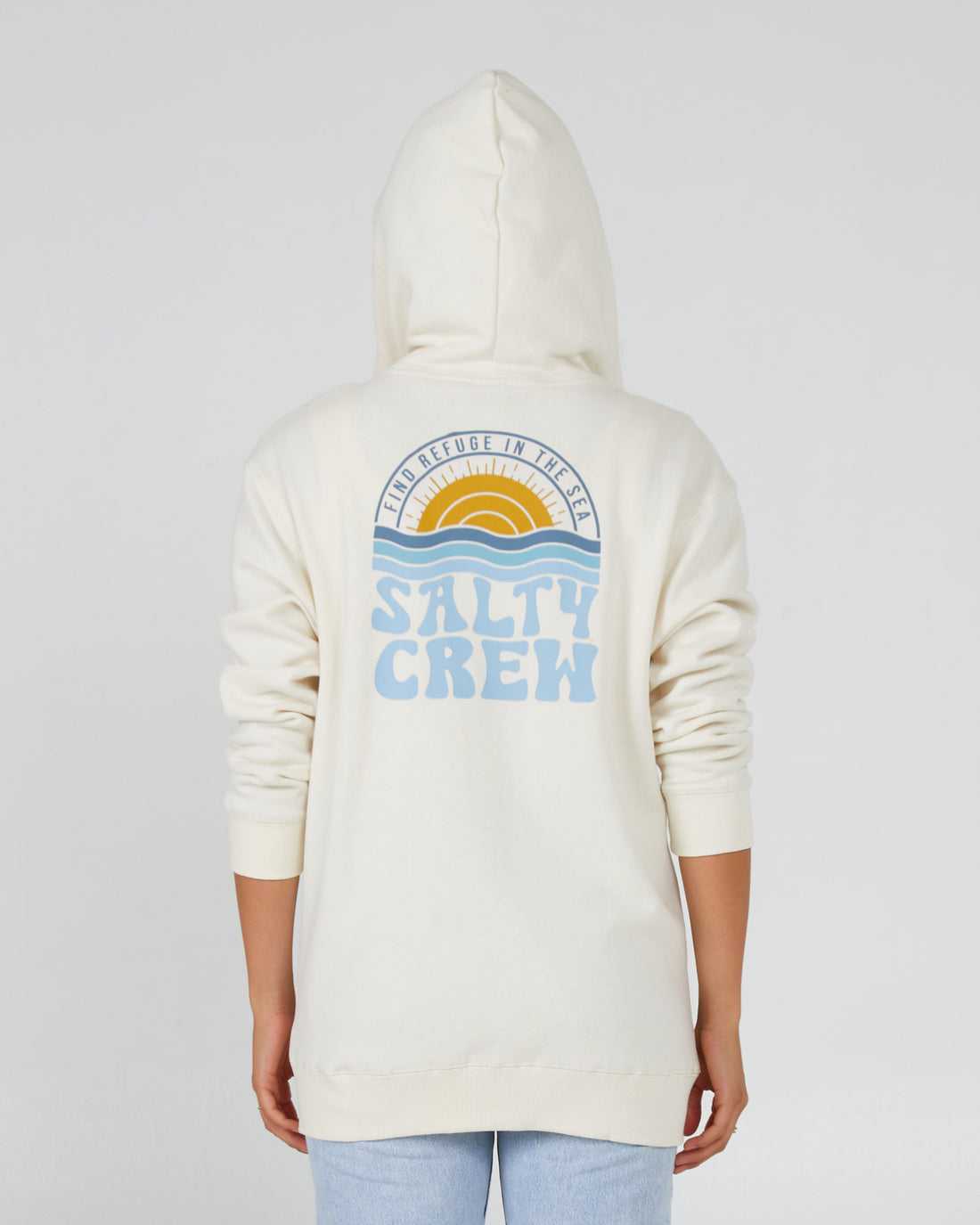 Bone Salty Crew Sundown Zip Hoody | 08VIXSFZB